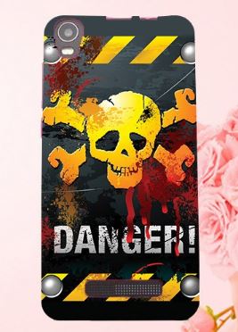 Чехол для  Prestigio Wize M3 PSP3506 DUO "Danger" (силикон)-0